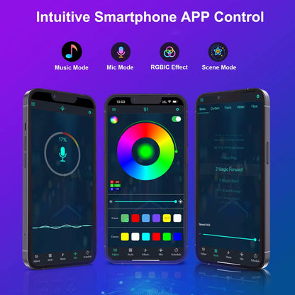 RGB Triangle LED Light Panels, DIY Triangle LED Wall Lights , APP and Remote Controlled, Music Sync for Gaming Room Bedroom